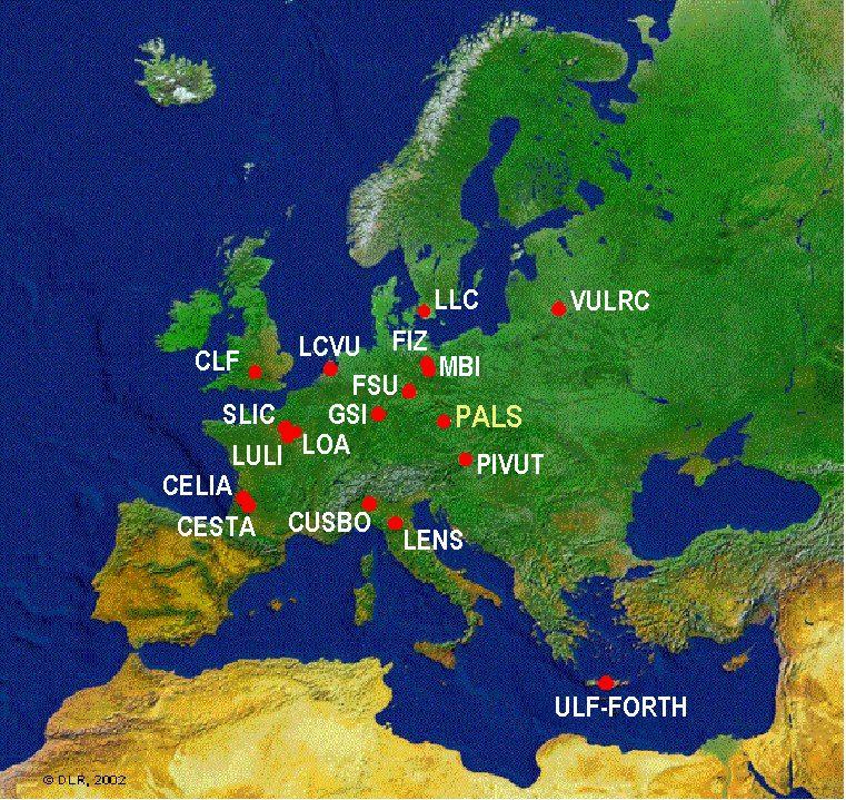 PALS partners LASERLAB-EUROPE Integrated Infrastructure Initiative (I 3 ) project 6FP 18 laboratories 4 years (2004-2007) 14 Mil EUR The project includes: Access to the laser facilities, incl.