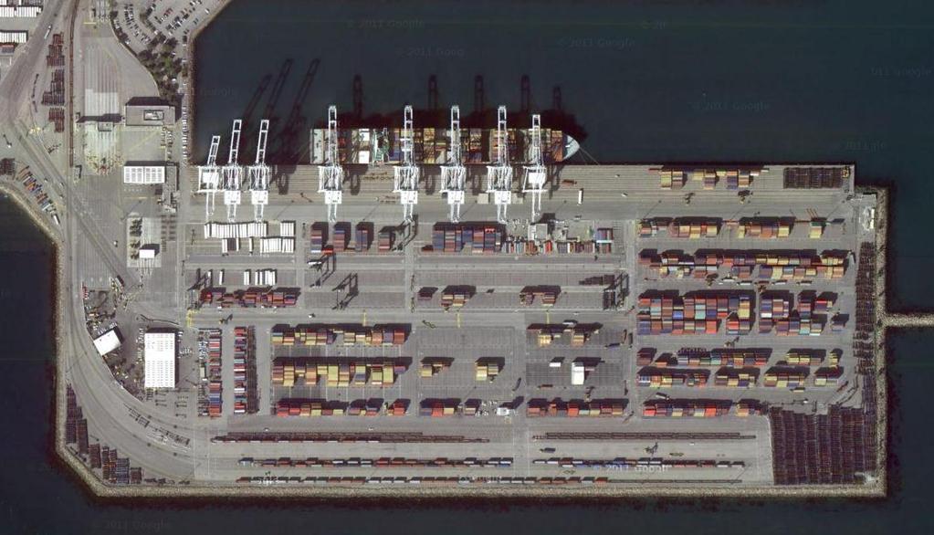 terminal s equipment, and other services needed by the terminal s personnel. An example of the terminal on Pier J of the Port of Long Beach, CA is shown in Figure 33.