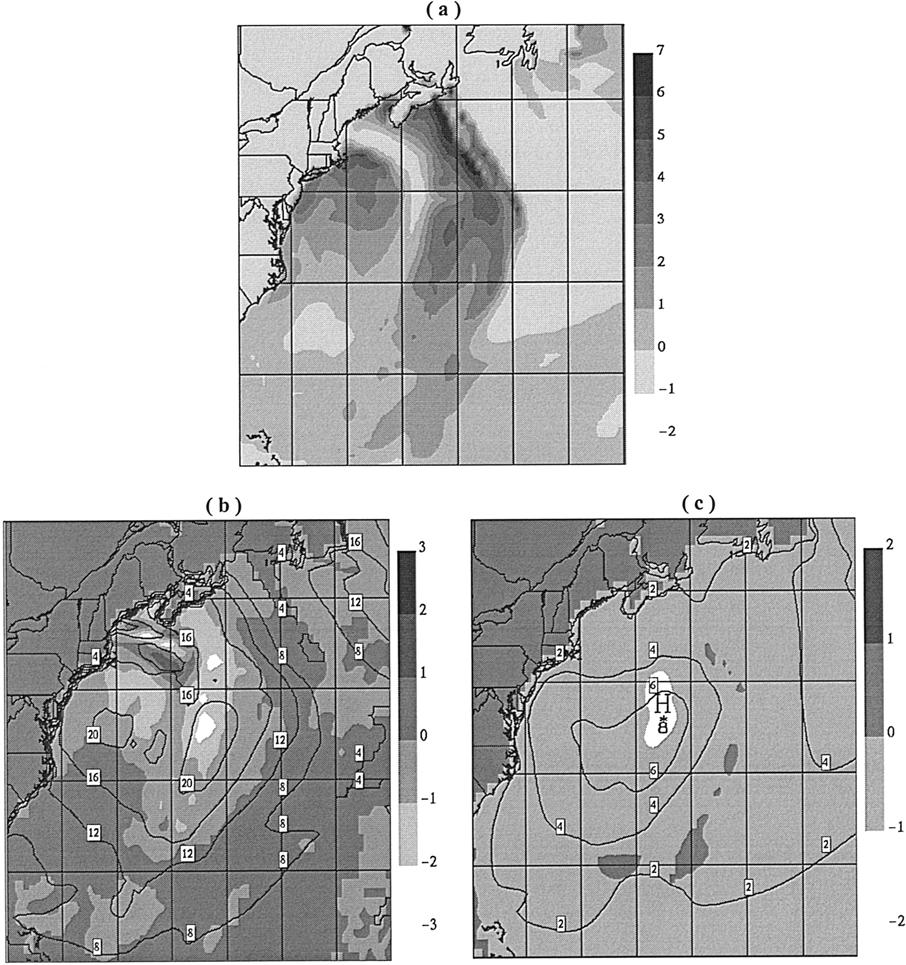 FEBRUARY 2000 LALBEHARRY ET AL. 409 FIG. 5. The 24-h forecast of wave-generated parameters valid 1200 UTC 7 March 1986.