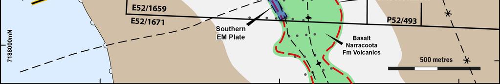 target in the near term. Figure 1: Plan view VMS mineralisation (>0.