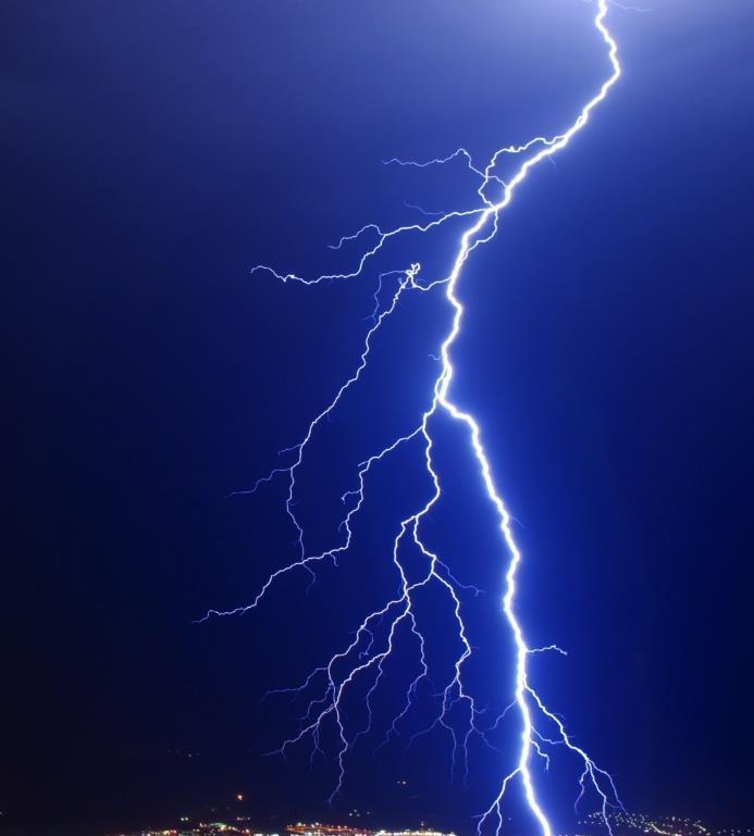 Lightning propagation Problem Lightning can travel over 100 miles through storm systems.