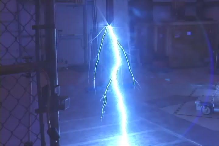Lightning is a big spark.