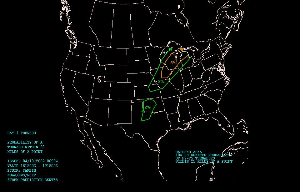 SPC PRODUCTS (Day 1, Day 2, Day 3 outlooks for severe weather)