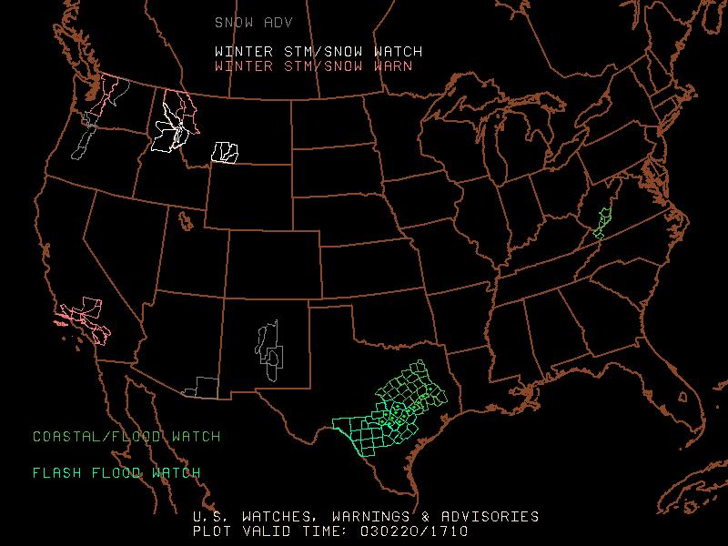SPC: Watches and warnings