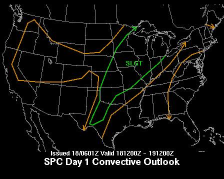 SPC PRODUCTS (Day 1, Day 2, Day 3 outlooks for severe weather)