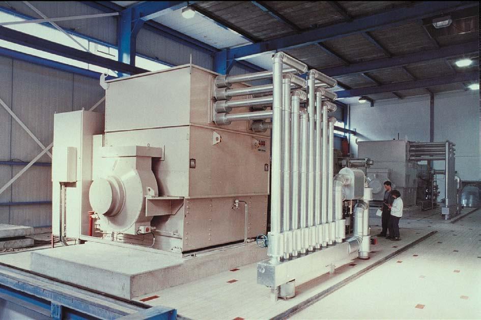 Figure 4: Installed synchronous machine. The rotor is installed in the casing, see figure 4.