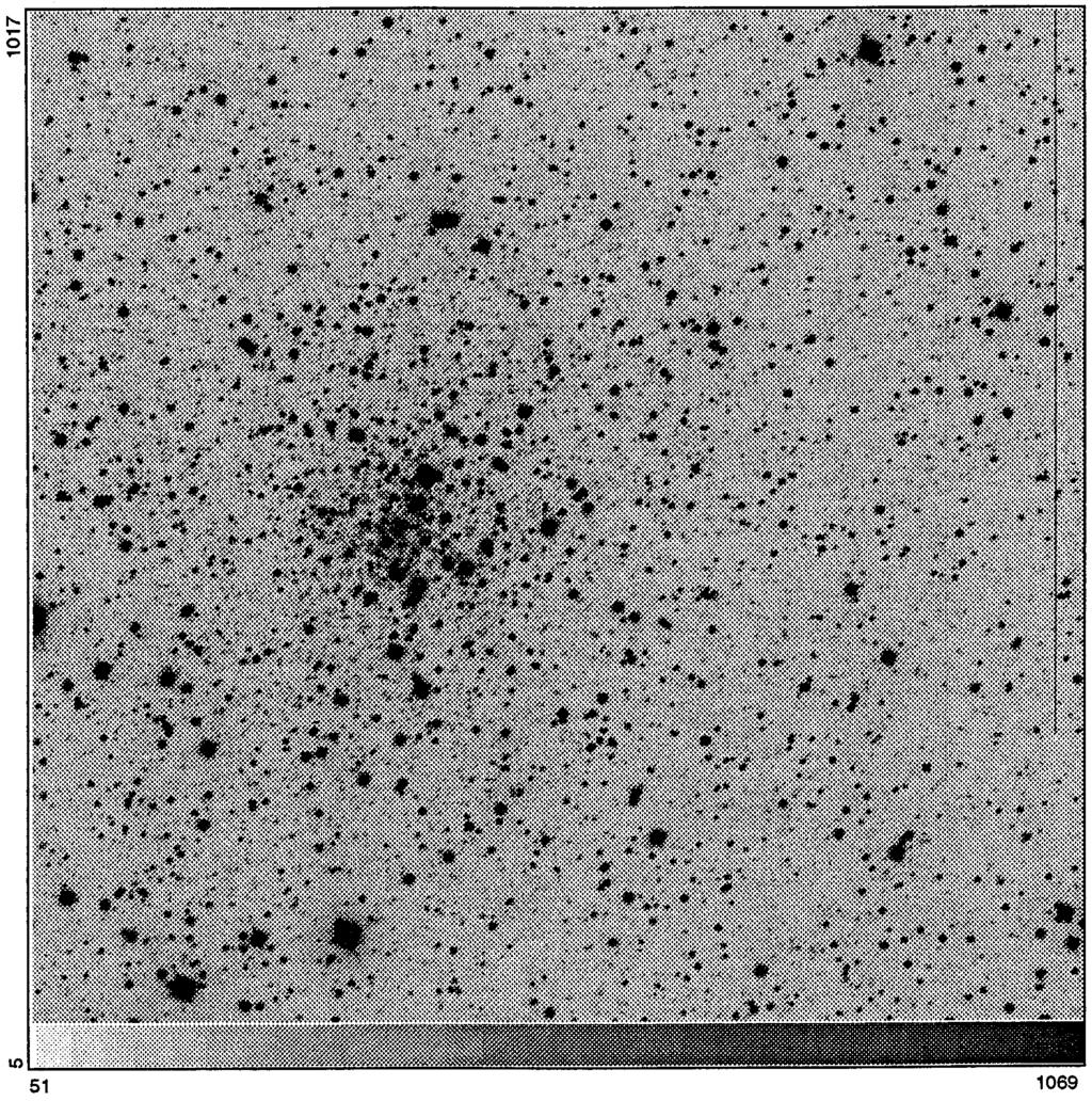S. Ortolani et al.: The blue horizontal branch bulge globular cluster Terzan 4 851 Fig. 1. NTT-SUSI I image of Terzan 4, with a seeing of 0.35. Dimensions are 2.