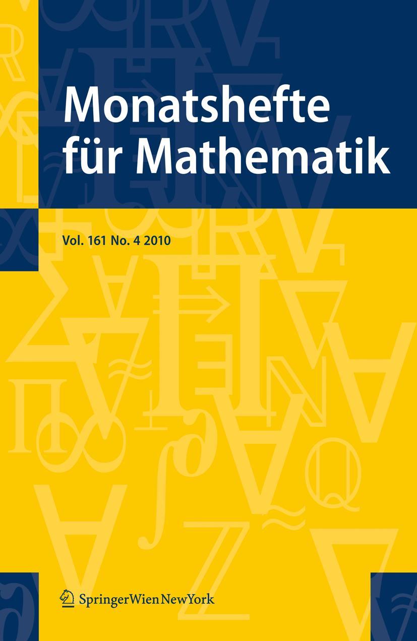r Mathematk ISSN 006-955 Volume 161 Number 4
