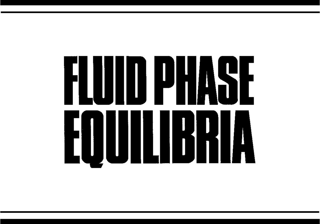 Fluid Phase Equilibria 158 160 1999 151 163 Prediction of phase equilibria in waterralcoholralkane systems Epaminondas C. Voutsas ), Iakovos V. Yakoumis, Dimitrios P.