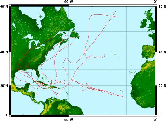Intercomparison of Tropical Cyclone (2008) Verification of North-Atlantic domain / Position Error 16 TCs in 2008 Verification result in in North-Atlantic domain. In this region, ECMWF was also best.