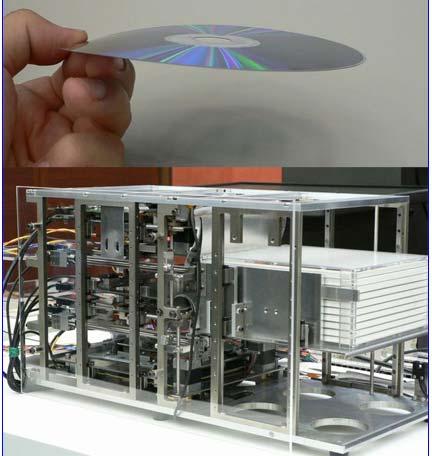 Hitachi/Maxell Stacked Volumetric Optical Disc (SVOD) 1TB cartridge 100