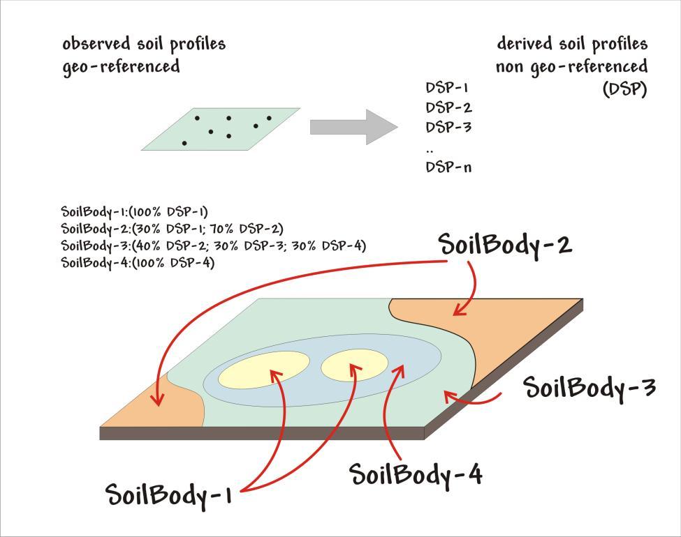 TWG-SO Data Specification on Soil 2013-01-24 Page 17 Figure 3: Soil profiles, soil bodies.