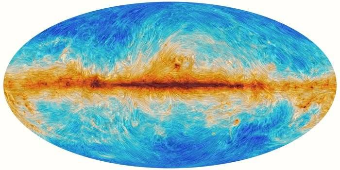 Planck map of B-field direction (dust polarisation) http://www.esa.