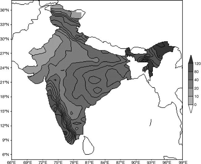 362 P Guhathakurta et al Figure 2. Annual frequency of normal rainy days. of data.