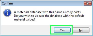 the existing database name (usually 'solids.mdb').