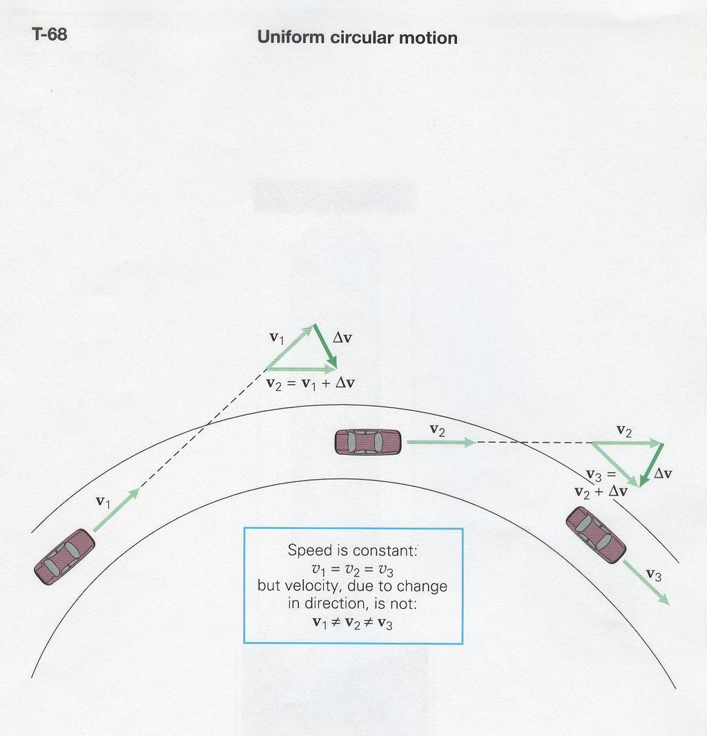 Uniform Circular Motion and Centripetal Acceleration uniform circular motion An object moves at a constant speed in a circular path.