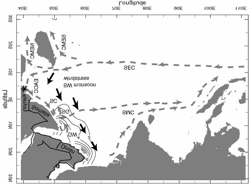 582 N S Grumet et al. a result, there is considerable spatial radiocarbon ( 14 C) variability in surface waters of the western Indian Ocean.