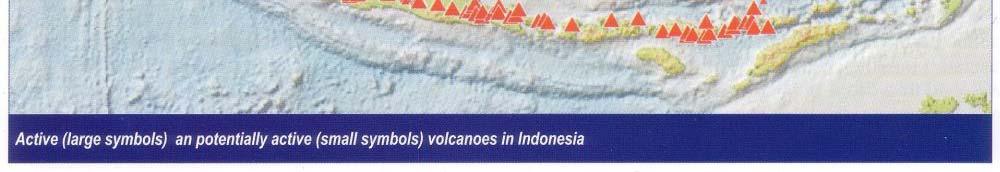 vulcanoes Indonesia has more earthquakes