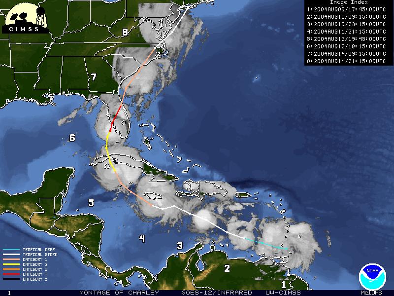 I. Synoptic History Hurricane Charley developed from a tropical depression on 9 August, 2004, and strengthened into Tropical Storm Charley early on 10 August.