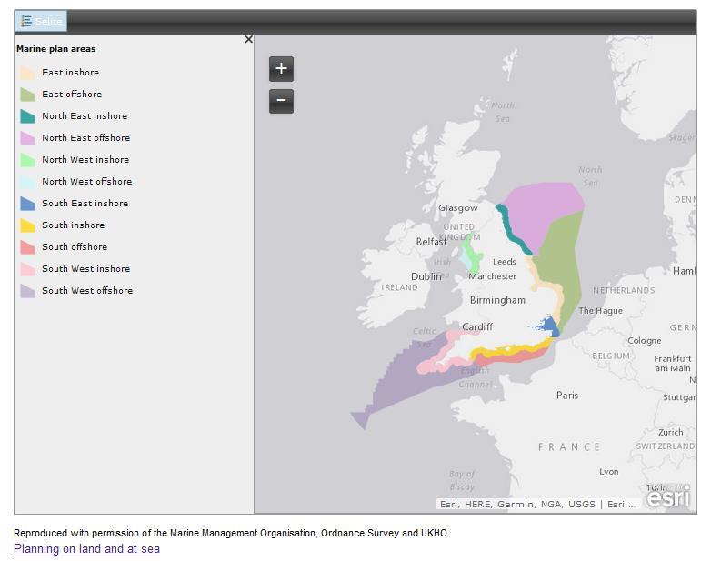 Plan(s) in force Plan(s) in preparation Further information, including links to online resources and maps where available United Kingdom The MMO prepares marine plans for England on behalf of the