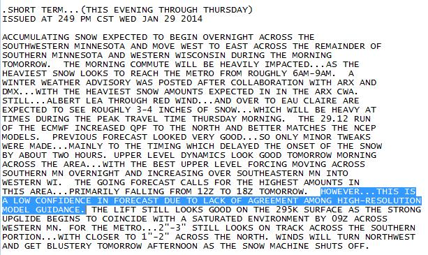 An AFD Example Area Forecast Discussion Go to our local website: weather.