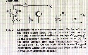Figure 3 [2]. Frequency Domain Ð Measurement Setup. Circuit used for Frequency Domain Thermal Resistance Measurement is shown in Figure 3[2].