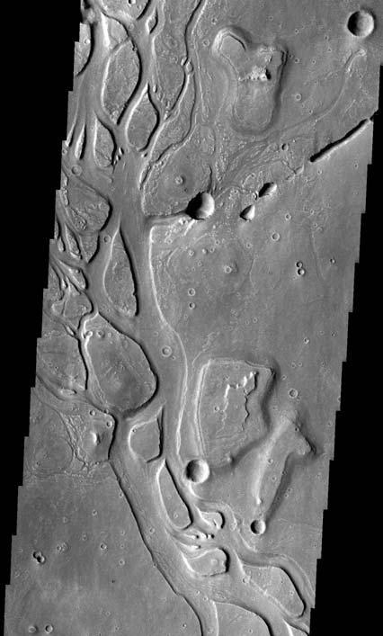 As seen in the Apollonaris Patera image, Mars has an amazing variety of craters.