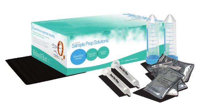 Agilent Bond Elut SPE A full line of sample preparation products to support your lab The QuEChERS kits featured in this brochure are part of the Agilent Bond Elut family of SPE products.