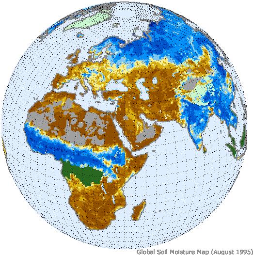 Soil Moisture from Active microwave remote sensing ERS-1/2 scatterometer data and MetOp ASCAT - Active microwave instruments operating at C-band (5.
