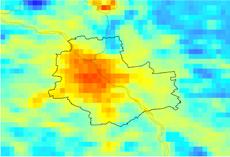 the most realistic spatial distribution pattern of urban LST and it fully exploits MODIS Quality Control