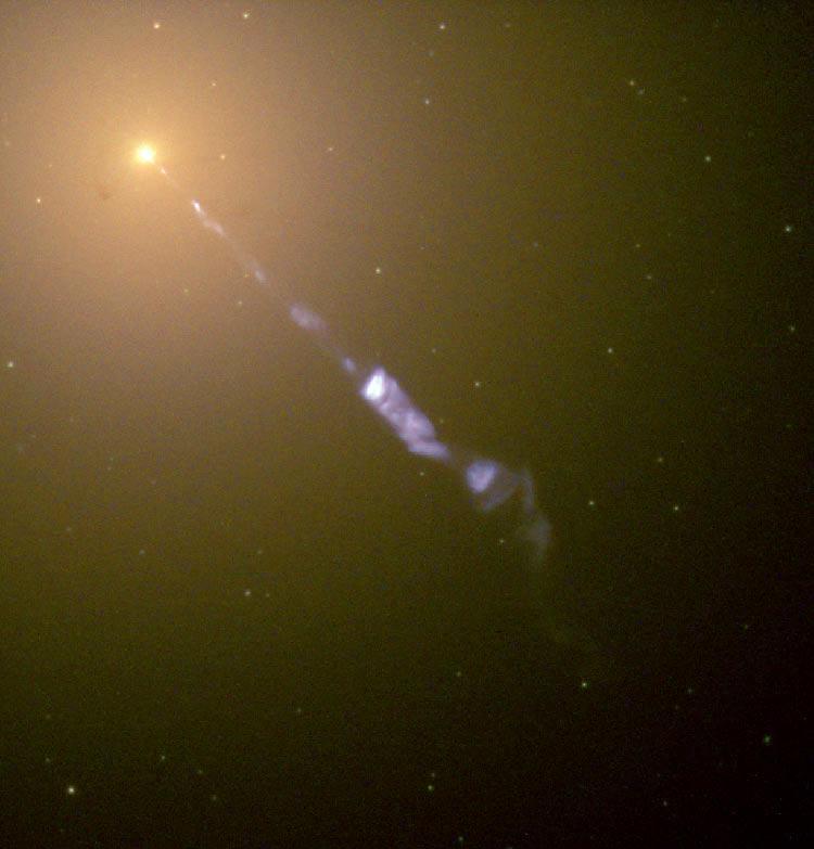 QUASARS aka Active Galactic Nuclei Light from the central region outshines the entire galaxy!