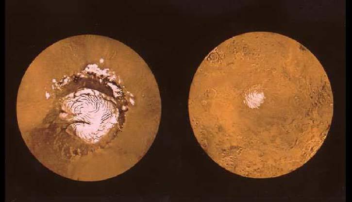 THE ORBITAL FORCING OF CLIMATE CHANGES ON MARS 459 only known reservoir that appears able to exchange with the atmosphere is located at the North Pole and is commonly referred to as the Northern