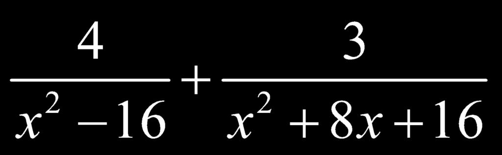 1 The student, given rational, radical, or polynomial expressions, will a) add, subtract, multiply, divide, and simplify rational algebraic expressions; mathematical communication, mathematical