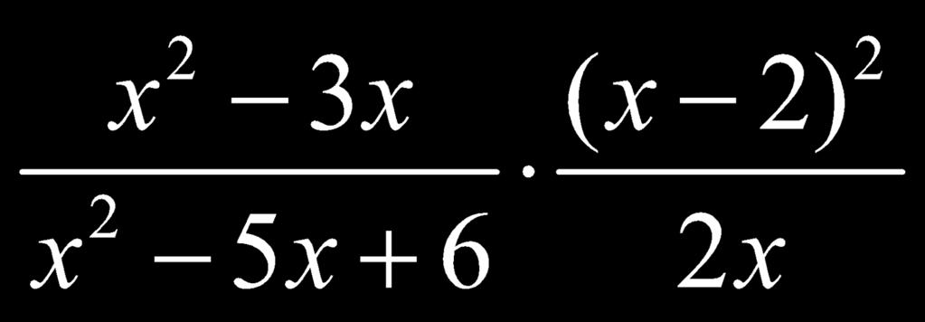 Recognize a complex algebraic fraction, and simplify it as a quotient or product of simple algebraic fractions. Add, subtract, multiply, and divide rational algebraic expressions. Section 8.