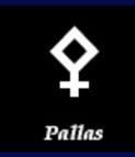 Pallas Athena Discovered 1802 - (time of