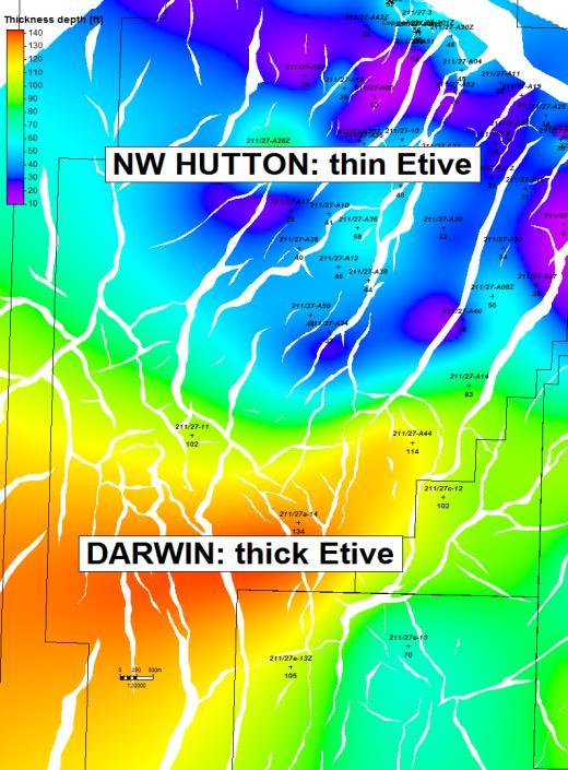 [15] Etive Reservoir Quality Isochore map based on Etive thickness Figure 5.