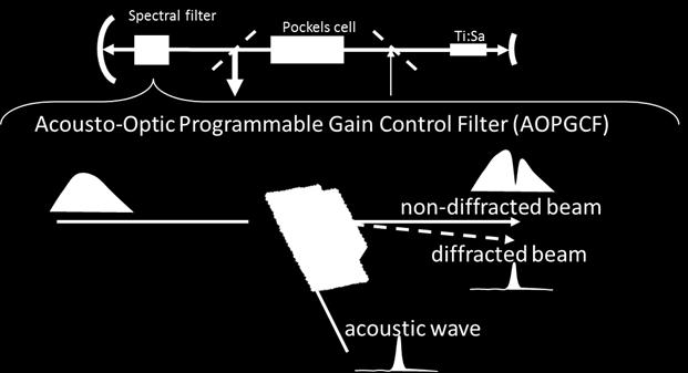 2 Wavelength tuning The Mazzler plus Dazzler configuration allows controlling completely the spectrum over more than 110nm.