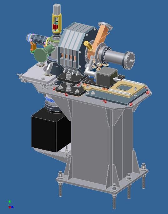 Fig. 61. ELI-NP RF Gun On the RF Gun two vacuum pumps will be installed: one 50 l/s sputter ion pump will be connected to the RF coupler and one on the compensating port.