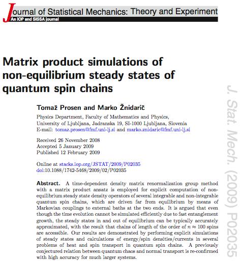 Open Many-Body Quantum Systems, method II: time-dependent density-matrix-renormalization group