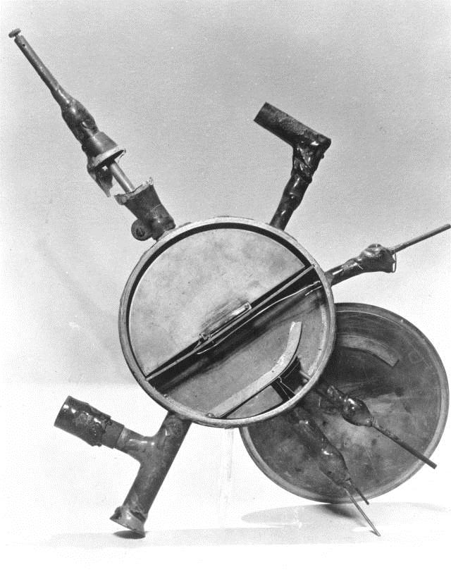 First successful cyclotron built by E. O. Lawrence and his graduate student M. Stanley Livingston, accelerated a few hydrogen molecule ions to an energy of 80,000 electron volts.