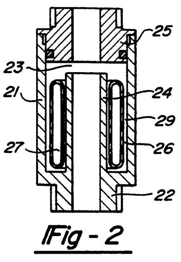 Figure 2-5: A schematic of the bladder-style tuning coil from a patent assigned to Knapp [30]. 2.3 Herschel-Quincke Tube A Herschel-Quincke (HQ) tube is a ½-wavelength resonator.