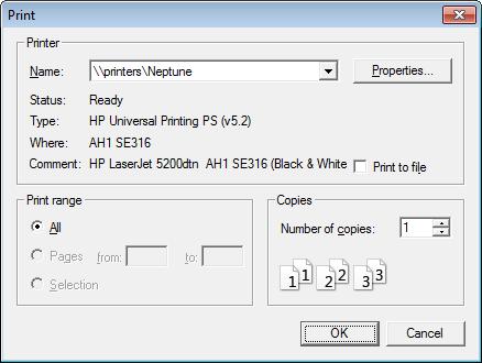 4 Graphical User Interface TIFF (.tif) Print Print displays a dialog box for printing a hardcopy of a figure.