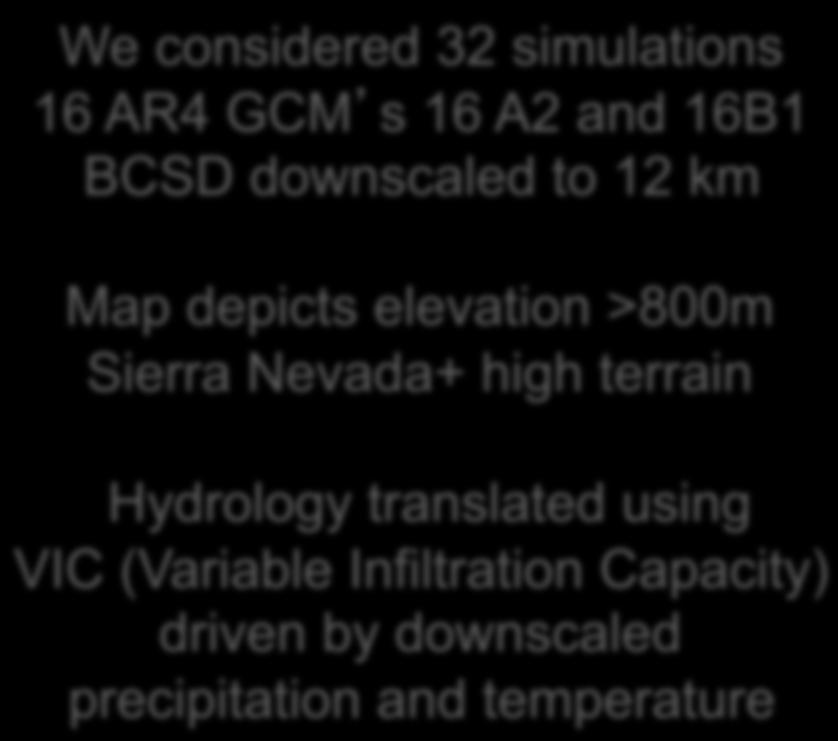 high terrain Hydrology translated using VIC (Variable