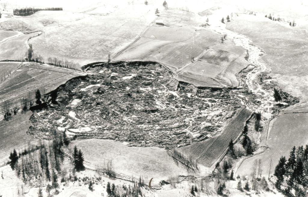 Ullensaker landslide, Norway, December, 1953