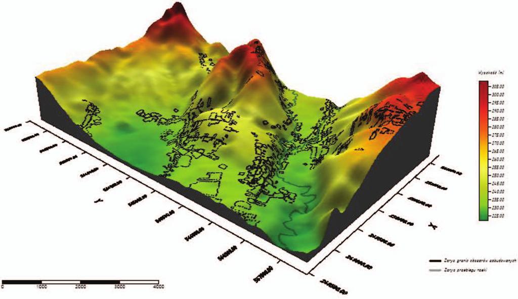 DIgItaL terrain model as a basis for DeteRmInIng the floodland.