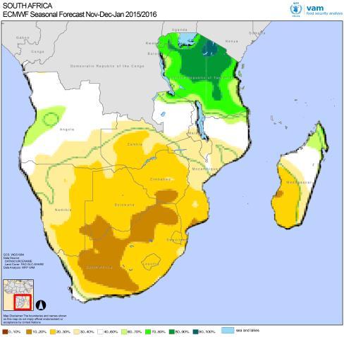 Summary Growing seasons in southern Africa (and in South Africa in particular) typically have strong connections with El Nino events, usually culminating in drier than average conditions and crop