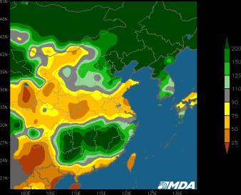 CROP IMPACT: Rains in central and southwestern Northeast China this week will improve moisture a bit for corn and soybean germination, and