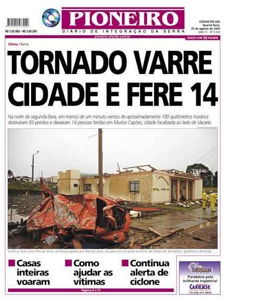 Tornadoes Global warming was indicated as the cause of recent tornadic activity in