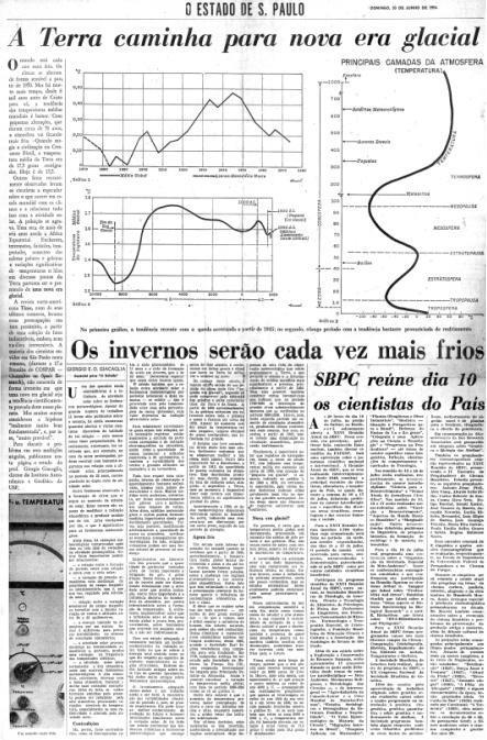 Media scaremongering June 30th, 1974 O Estado de São Paulo