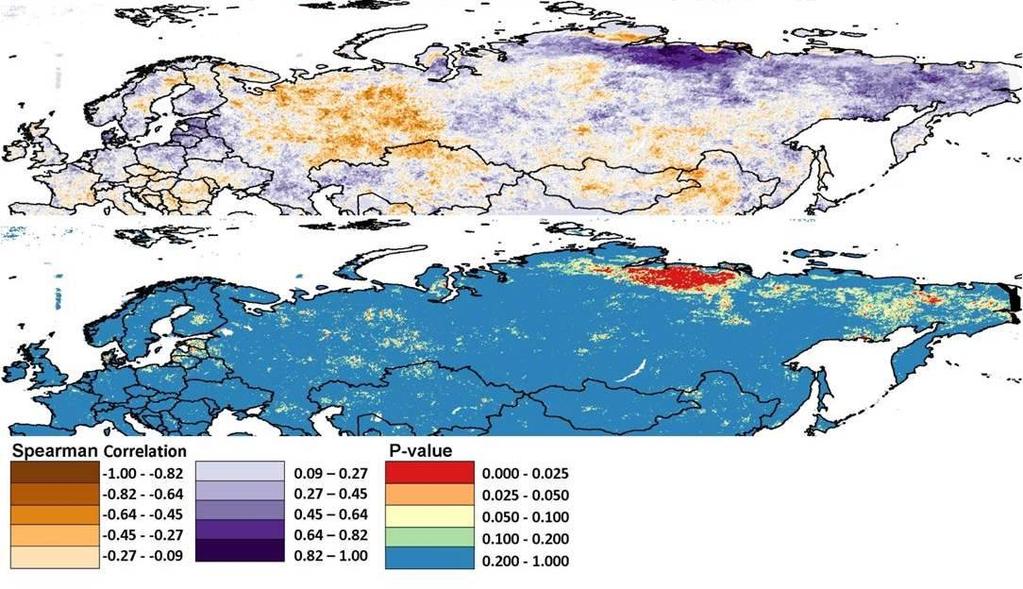 de Beurs, K.M., and G.M. Henebry. 2008. Northern Annular Mode effects on the land surface phenologies of Northern Eurasia. Journal of Climate 21: 4257-4279.